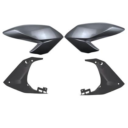 Imagem de Kit aba asa tanque aleta + aba interno honda cg fan 160 2016-2021 prata ibiuna