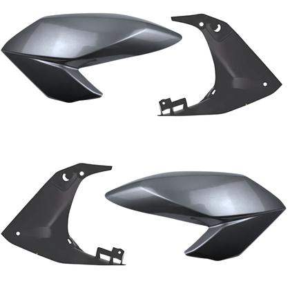 Imagem de Kit aba asa tanque aleta + aba interno honda cg fan 160 2016-2021 prata ibiuna