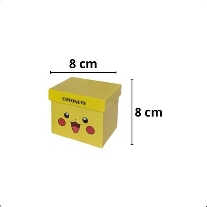 Imagem de Kit Abajur de Mesa + Porta Cotonete Algodão Pokemon Pokebola