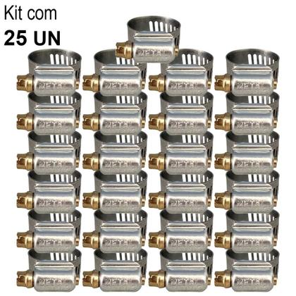 Imagem de Kit Abraçadeira Fita 14 mm 0032 mm 22-32 25 Unidades - METALMATRIX