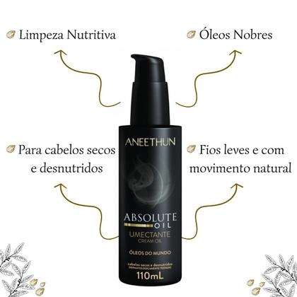 Imagem de Kit Absolute Oil Shampoo,Máscara,Umectante -Aneethun
