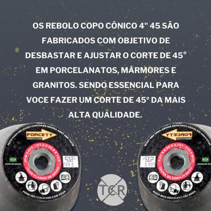 Imagem de Kit Acabamento Para Porcelanato Granito Marmore 6 Lixa 1 Suporte M14 1 Rebolo