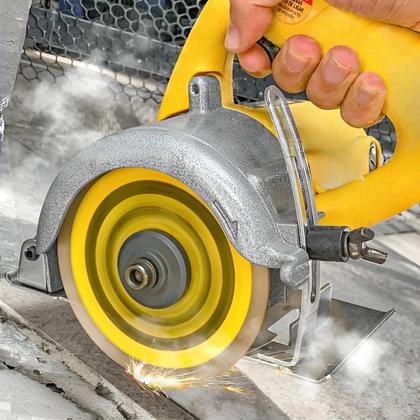 Imagem de Kit Acabamento Porcelanato Com Suporte + Adaptador + Lixa Grão 3000 + Rebolo Grão 120 + Disco de Corte