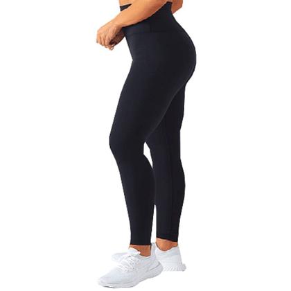 Imagem de Kit Academia Blusa Feminina e Calça Legging Cós Alto Lisa Suplex Sem transparência Funcional Caminha