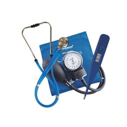 Imagem de Kit Acadêmico Estetoscópio, Termômetro e Esfigmomanômetro KA100 Incoterm