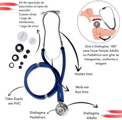 Imagem de Kit Acadêmico Para Enfermagem Premium Com Oxímetro E Estojo
