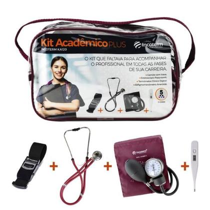 Imagem de Kit Acadêmico Plus KA120 Bordô Incoterm