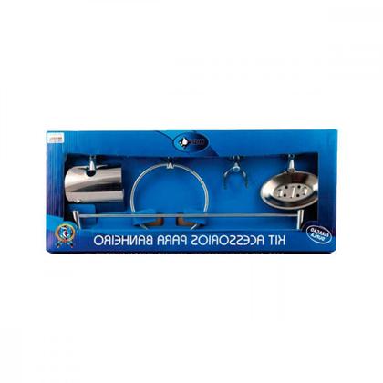 Imagem de Kit Aces.P/Wc Hidrolar Inox  5Pc