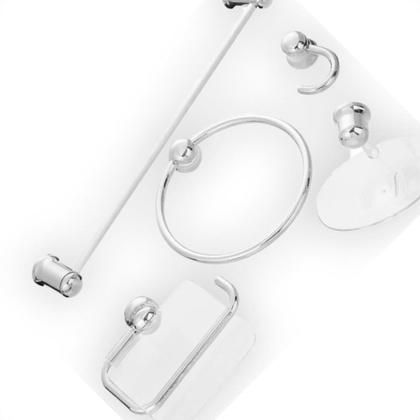 Imagem de Kit Aces.P/Wc Rio Cromado 5Pc