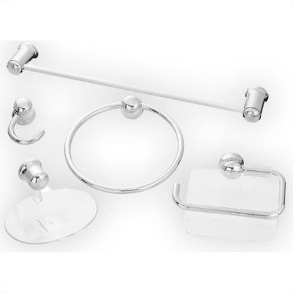 Imagem de Kit Aces.P/Wc Rio Cromado 5Pc