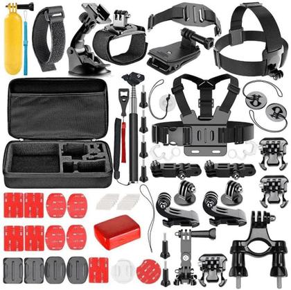 Imagem de Kit Acessórios Action Câmera 54 Em 1Gopro Hero Black 6 7 Session Tripé Way 3 Em 1