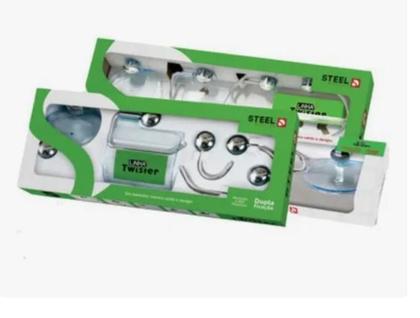 Imagem de Kit Acessórios Banheiro 5 pçs Twister