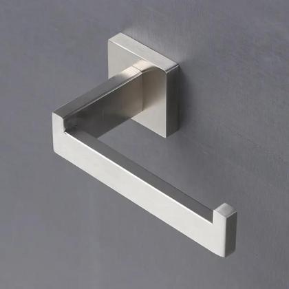 Imagem de Kit Acessórios Banheiro Inox 304 5 Peças Alto Luxo Premium Toalheiro Porta Papel Ganchos Instalação Completa