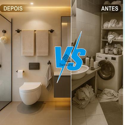 Imagem de Kit Acessórios Banheiro Lavabo Aço Inox Autoadesivo Com 5 Peças Cor Inox e Preto Fosco