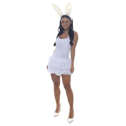 Imagem de Kit Acessórios Coelhinha Branca com Tiara e Rabo