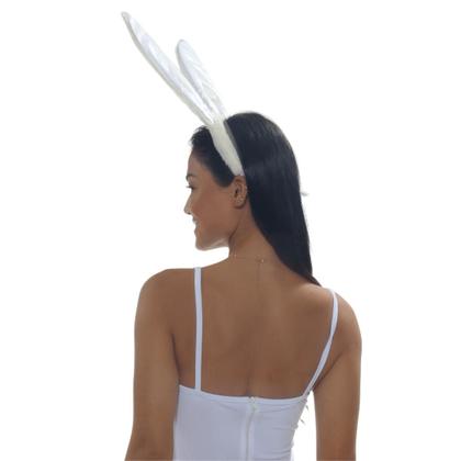 Imagem de Kit Acessórios Coelhinha Branca com Tiara e Rabo