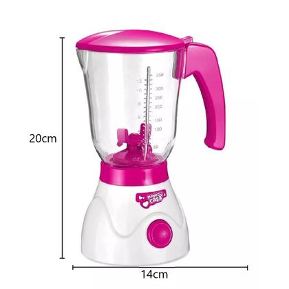 Imagem de Kit Acessórios Cozinha Com Fogão Batedeira Brinquedo Rosa