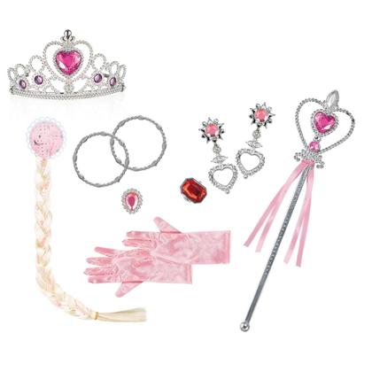 Imagem de Kit Acessórios de Princesa Princess Me Box Rosa para Crianças a Partir de 3 Anos Multikids - BR2038