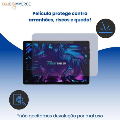 Imagem de Kit Acessórios Essenciais p/ Tablet Vision Tab 10: Capa 360, Luva, Película, Caneta, Fone