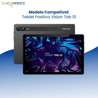 Imagem de Kit Acessórios Essenciais p/ Tablet Vision Tab 10: Capa 360, Luva, Película, Caneta, Fone