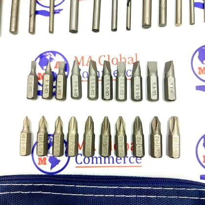 Imagem de Kit Acessorios Furadeira Parafusadeira Bits Brocas 41 Peças