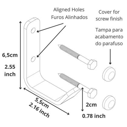 Imagem de Kit Acessórios Para Banheiro Cromado 4 Peças