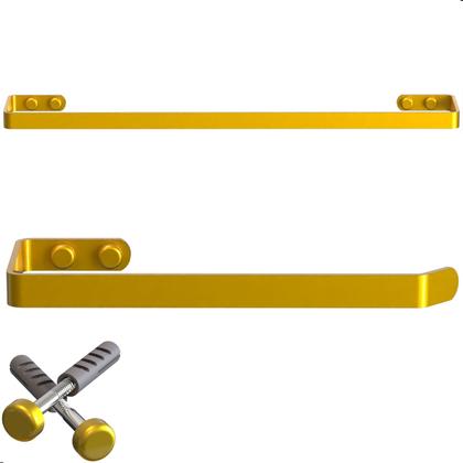 Imagem de Kit Acessórios Para Banheiro Dourado 5 Peças Max