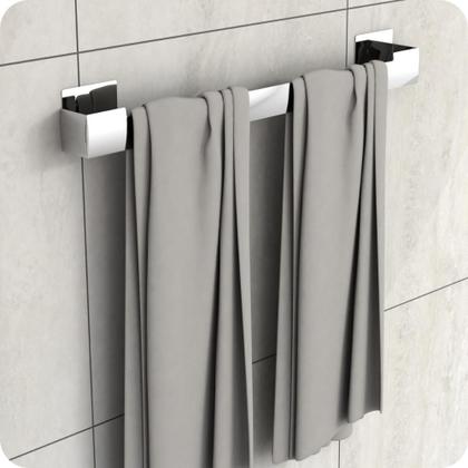 Imagem de Kit Acessórios Para Banheiro Inox Adesivo 4pçs ELG