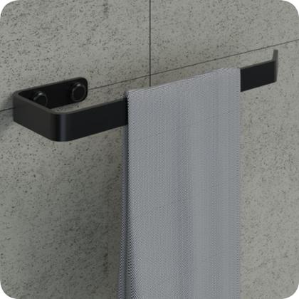 Imagem de Kit Acessórios Para Banheiro Preto Fosco 6 Peças