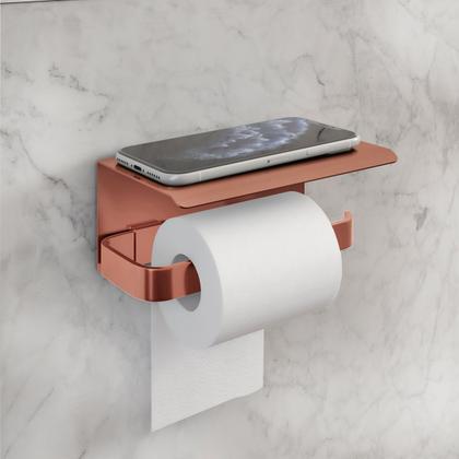 Imagem de Kit Acessórios Para Banheiro Rose 6 Peças C/ Suporte Celular