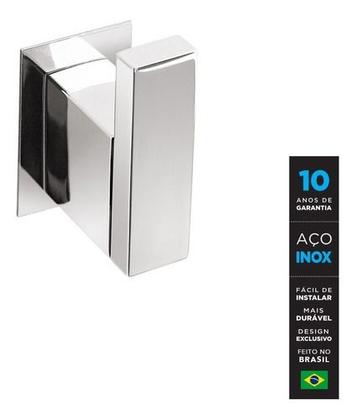 Imagem de Kit Acessórios Para Banheiros 3 Peças Inox - Kromus KITRT3