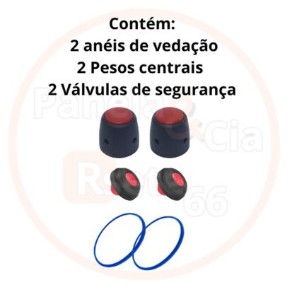 Imagem de Kit acessórios para panela de pressão 4,5 Litros - Peso - Válvula - Anel de vedação