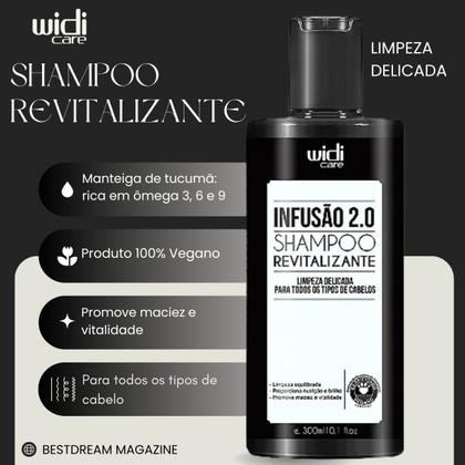 Imagem de Kit Acidificante E Shampoo Infusão 2.0 Widi Care Vegano Restaurador Capilar