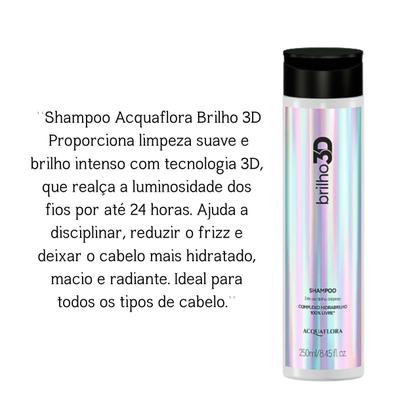 Imagem de Kit Acquaflora Brilho 3D Sh+Cond 250ml