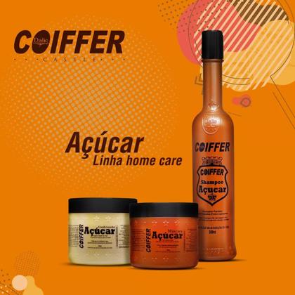 Imagem de Kit Açúcar Coiffer Para Cabelos Emborrachados e Quebradiços 3un