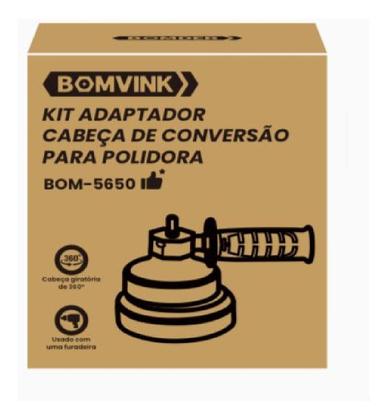 Imagem de Kit Adaptador Automotivo Polidora Na Furadeira Pintura Polir