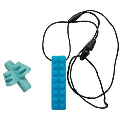 Imagem de Kit Adaptador De Escrita  Mordedor  e Cordão Quebra Cabeça