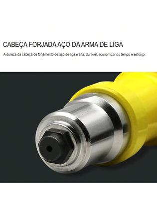 Imagem de Kit Adaptador de Rebites Com 4 Bicos Rebitadeira Manual