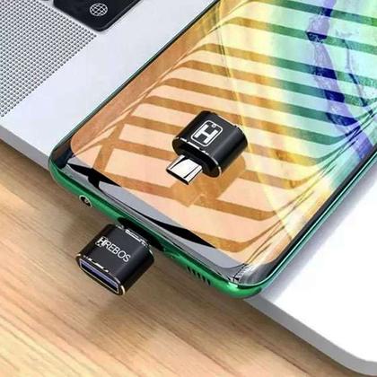 Imagem de Kit Adaptador USB para Tipo C + Capinha Samsung M32 + Película 3D