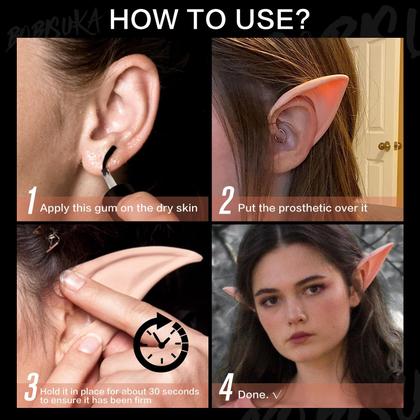 Imagem de Kit adesivo de maquiagem de efeitos especiais BOBISUKA Spirit Gum 30mL