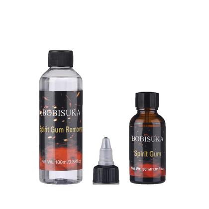 Imagem de Kit adesivo de maquiagem de efeitos especiais BOBISUKA Spirit Gum 30mL