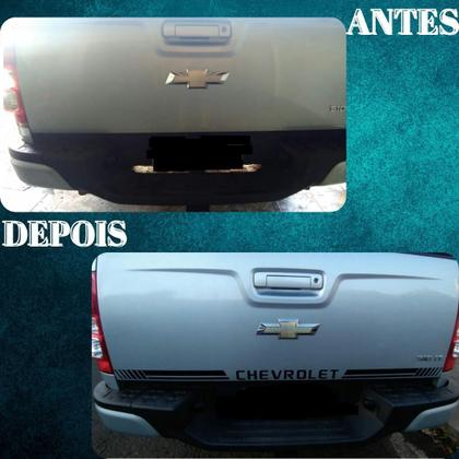 Imagem de Kit Adesivo Faixa Lateral Nova S10 Sport Caçamba 2012 A 2021