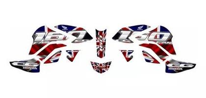 Imagem de Kit Adesivos Carenagem Honda Cg Fan 160 2022 Uk Estilizado