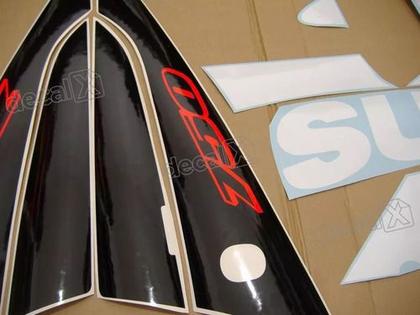 Imagem de Kit Adesivos Emblemas Suzuki Gsxr 750 2002 Moto Azul/branca