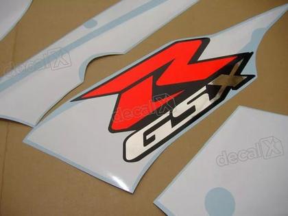 Imagem de Kit Adesivos Emblemas Suzuki Gsxr 750 2002 Moto Azul/branca