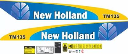 Imagem de Kit Adesivos - New Holland Tm135 Para Máquinas Pesadas