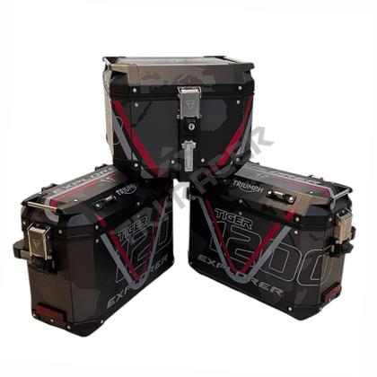 Imagem de KIT Adesivos Protetor TRIUMPH para 3 BAULETOS - TOP CASE e LATERAIS - TIGER 1200