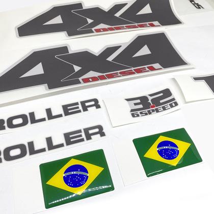 Imagem de Kit Adesivos Troller T4 2015/2021 4x4 3.2 Trilha Dakar Preto