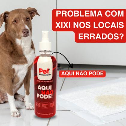 Imagem de Kit Adestramento 9 Tapetes Higiênicos Pet 70x50 + Educador XIXI SIM 20ml + AQUI NÃO PODE Pet 500ml