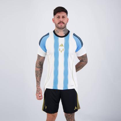 Imagem de Kit Adidas Camisa e Shorts Messi Tiro